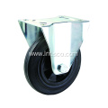 Fixed Industrial Plastic Core Rubber Casters